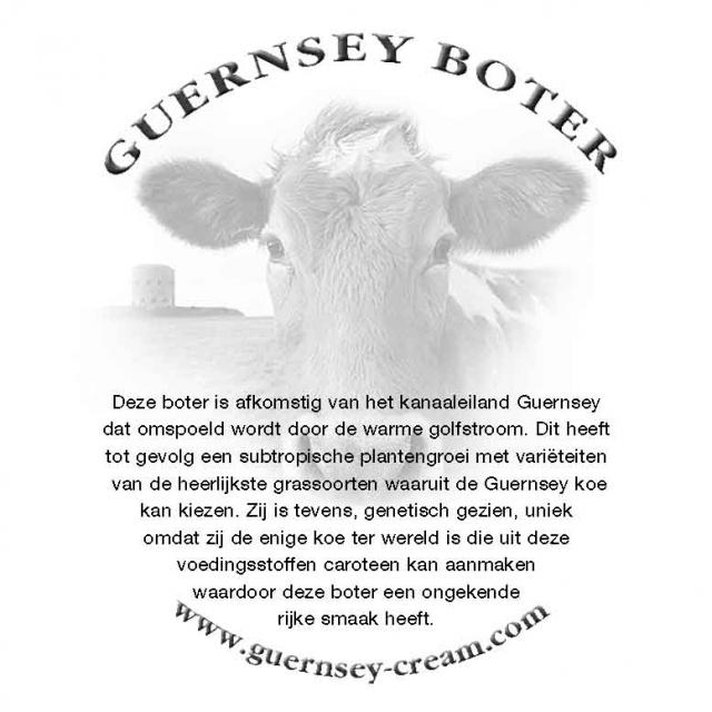 Botervelletjes voor Guernsey roomboter
