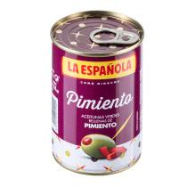 Groene olijf met rode peper La Española