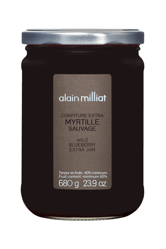 680 gram Bosbessen jam Alain Milliat