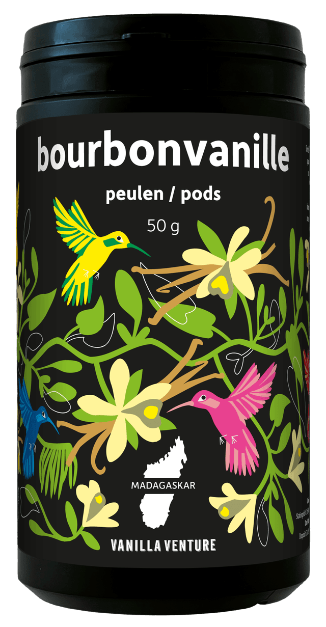 Bourbon vanillestokjes 50gr BUS