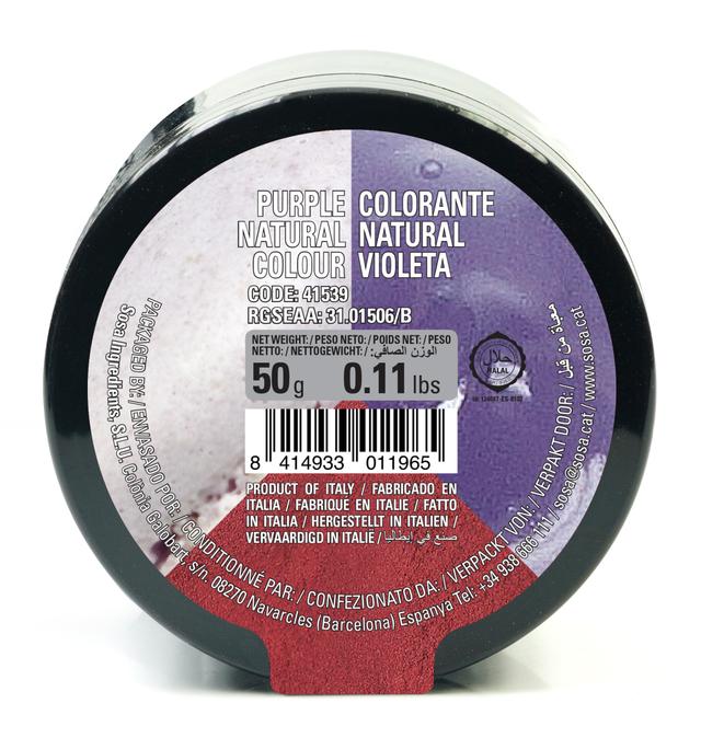 Purple water soluble colouring powder (60g), Sosa