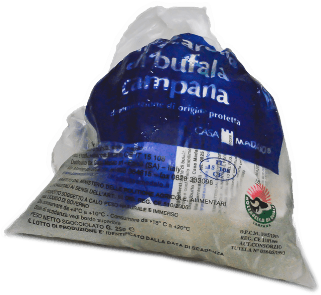 Gerookte mozzarella di Bufale Campania (DOP)